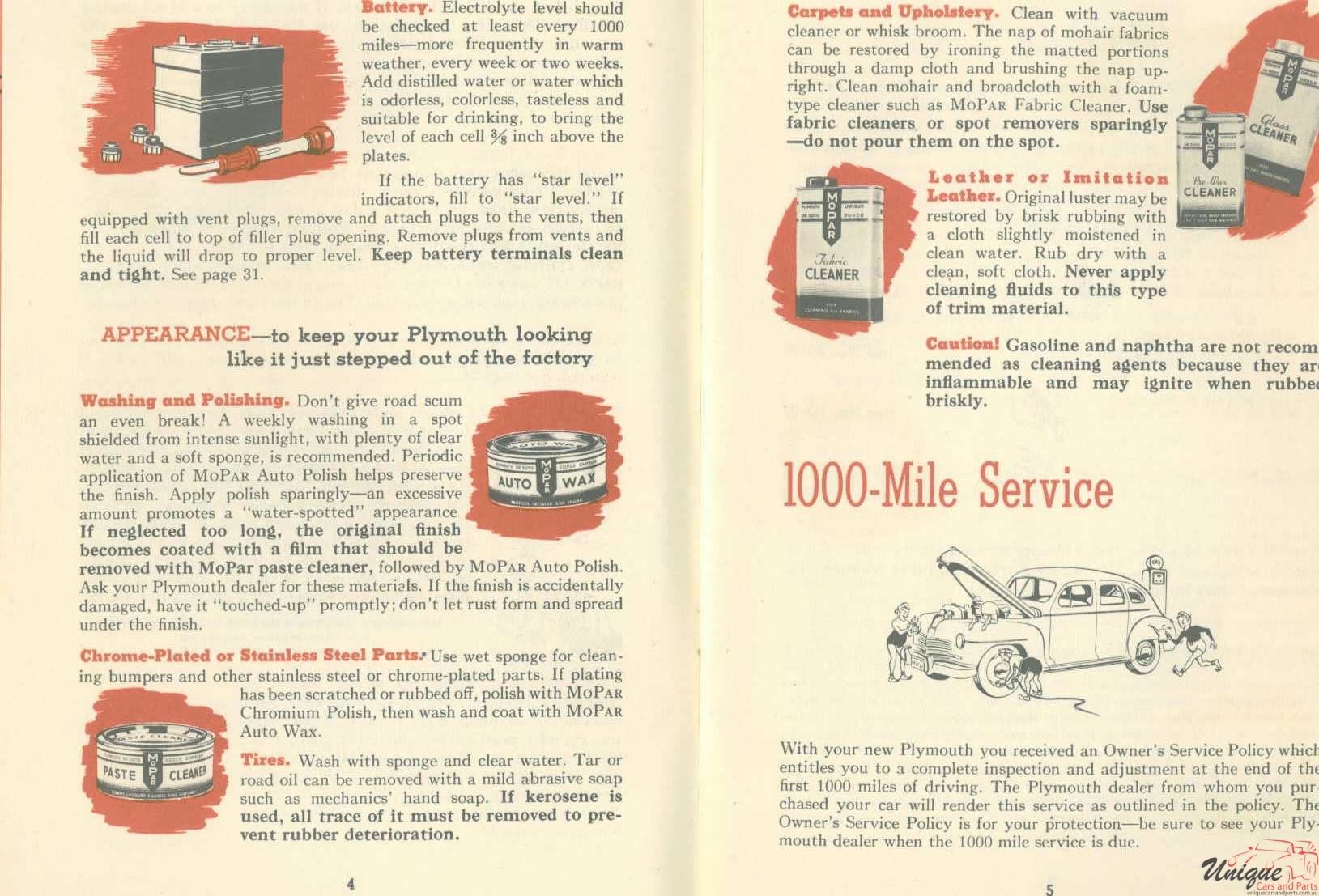 1948 Plymouth Owners Manual Page 20